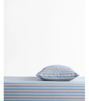 Elio Stripe Australian Cotton Fitted Sheet Set