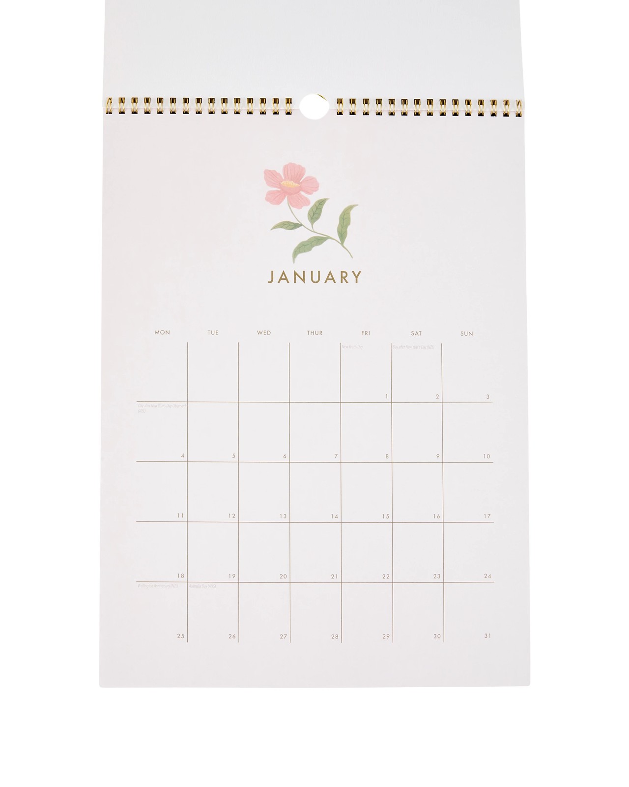 Anko 2027 Wall Flower Calendar 3 of 6