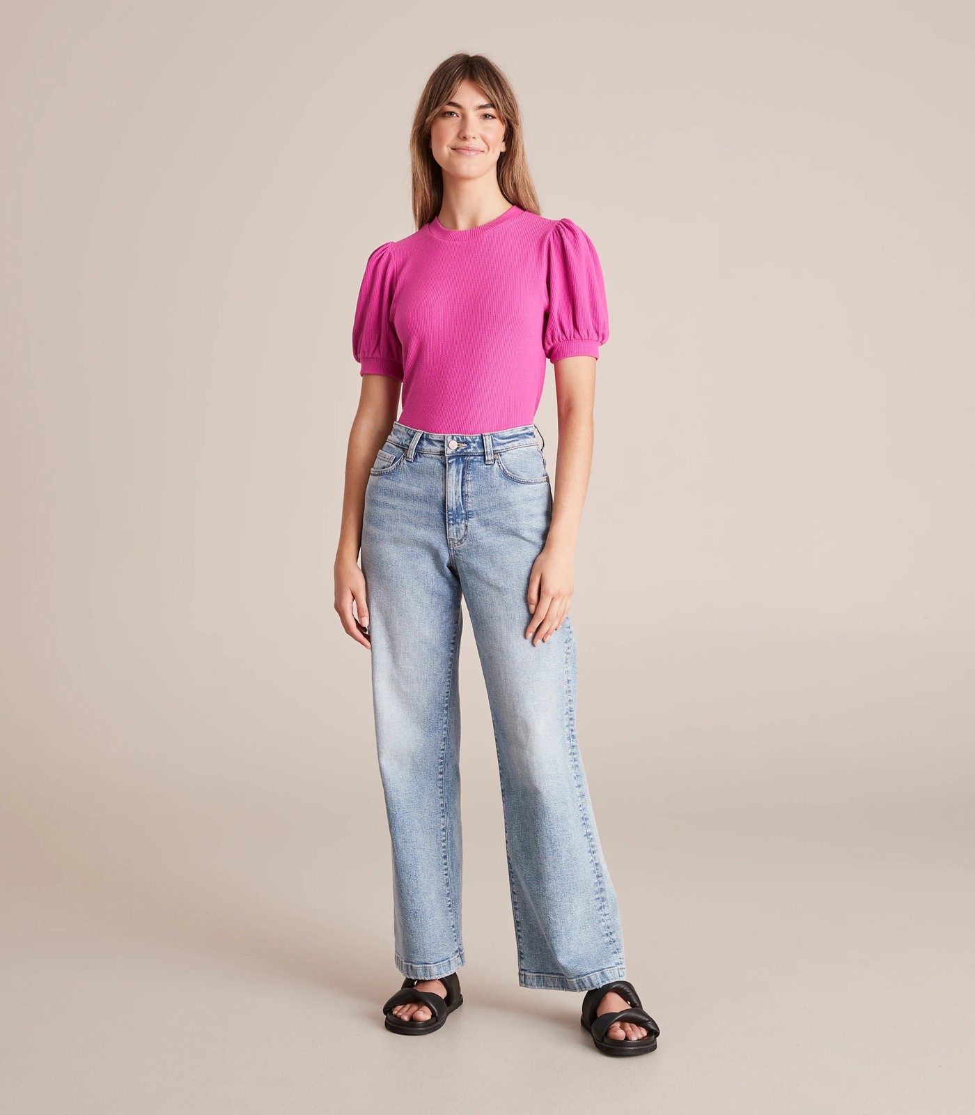 Puff Sleeve Rib T-Shirt 5 of 5