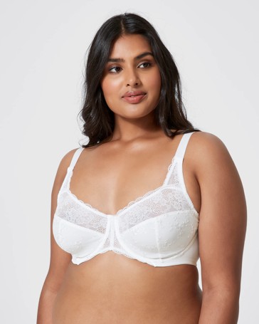 Fuller Figure Embroidered Lace Underwire Bra