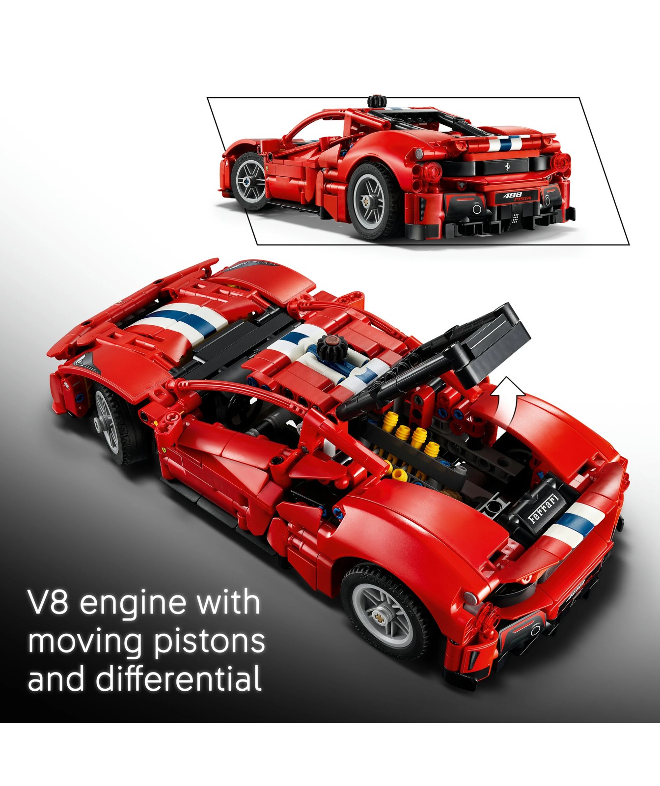 LEGO® Technic Ferrari 488 PISTA Car 42235 3 of 5