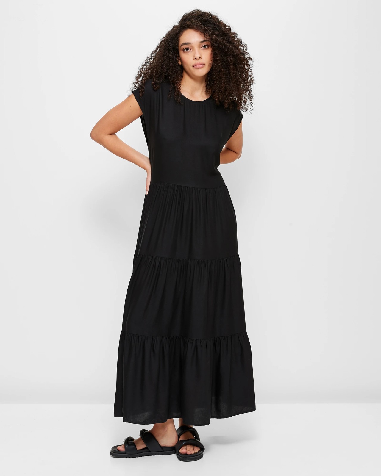 Black maxi cheap dress target