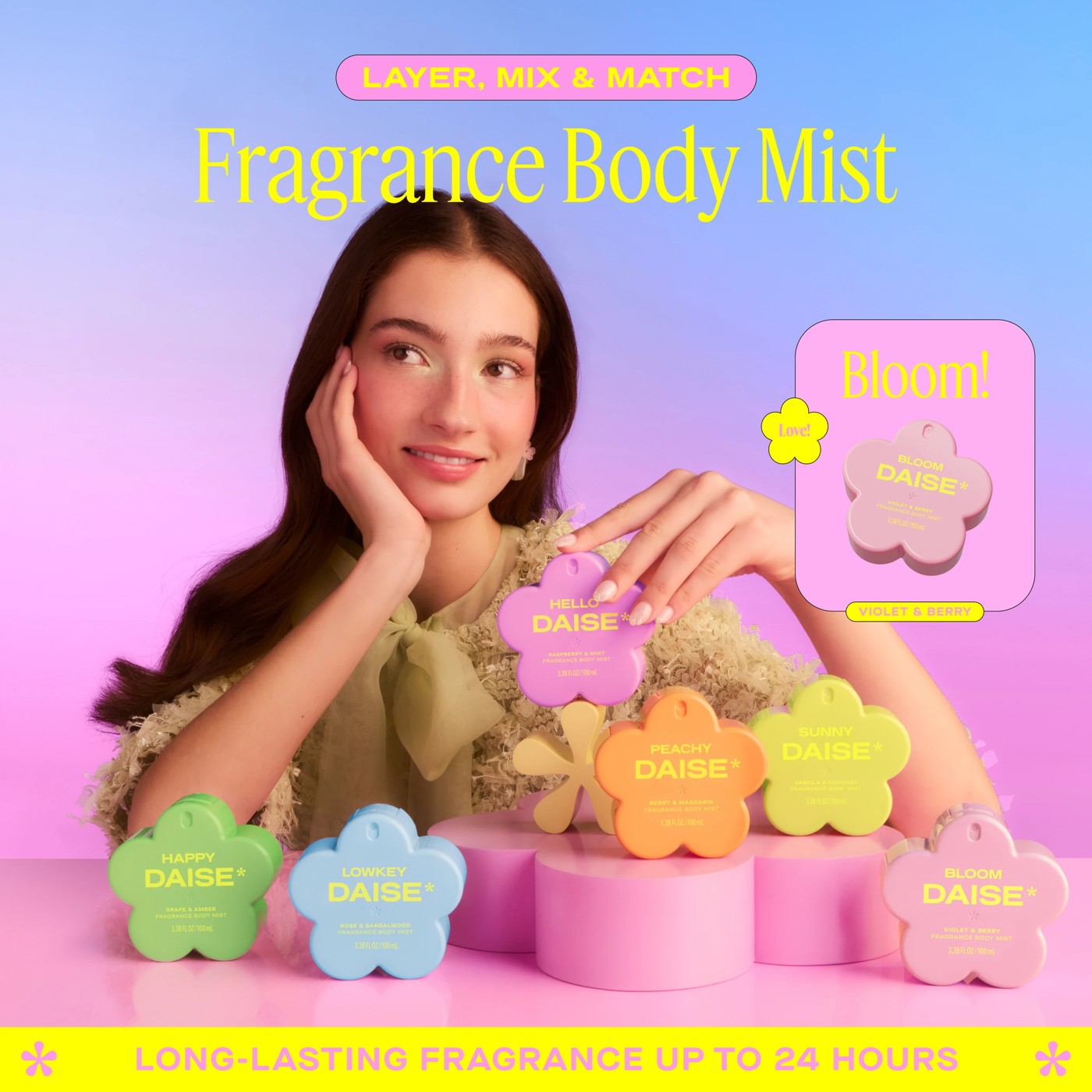 DAISE Bloom Fragrance Body Mist 100ml - Violet and Berry 5 of 5