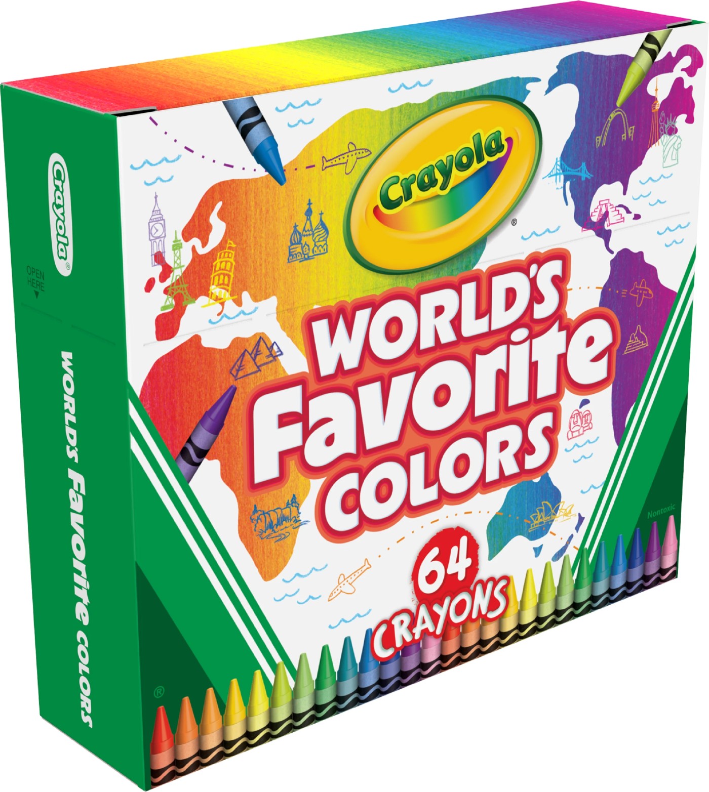 Crayola 64 Pack World's Favourite Colours Crayons 2 of 5