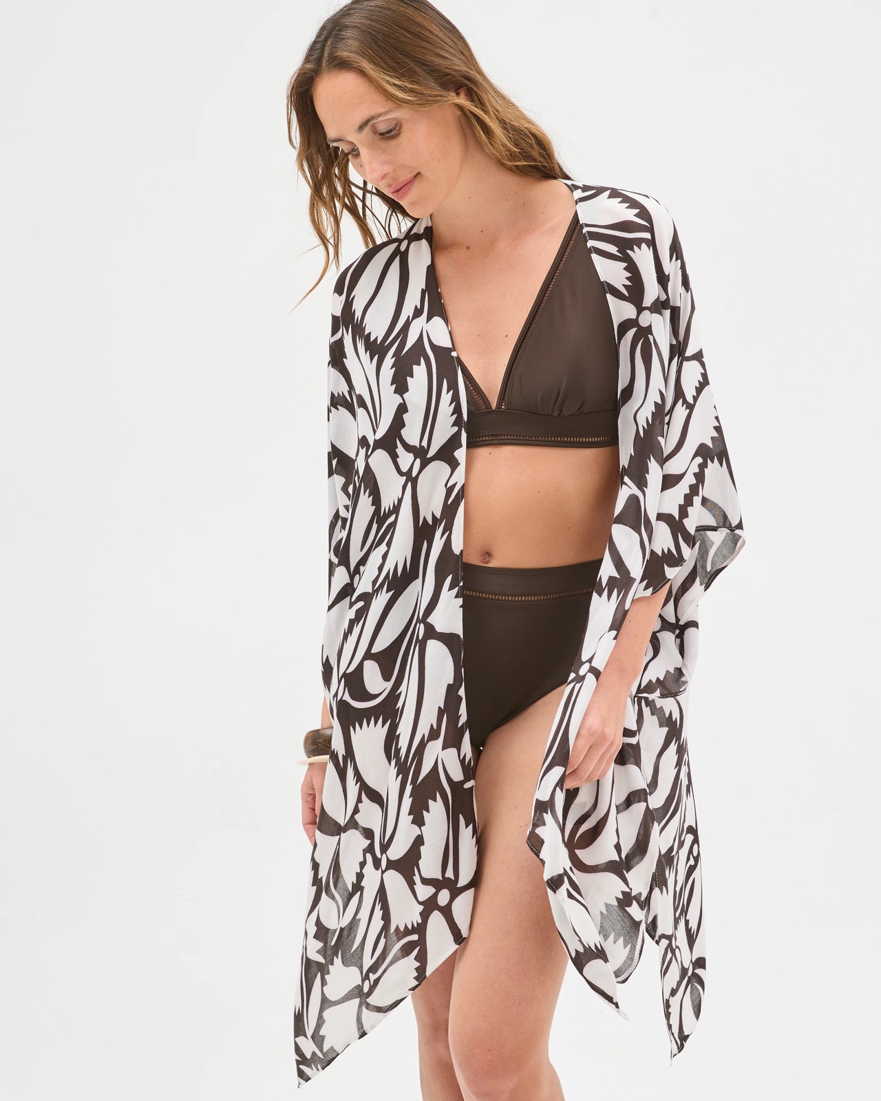 Printed Serape - Chocolate Floral 4 of 6