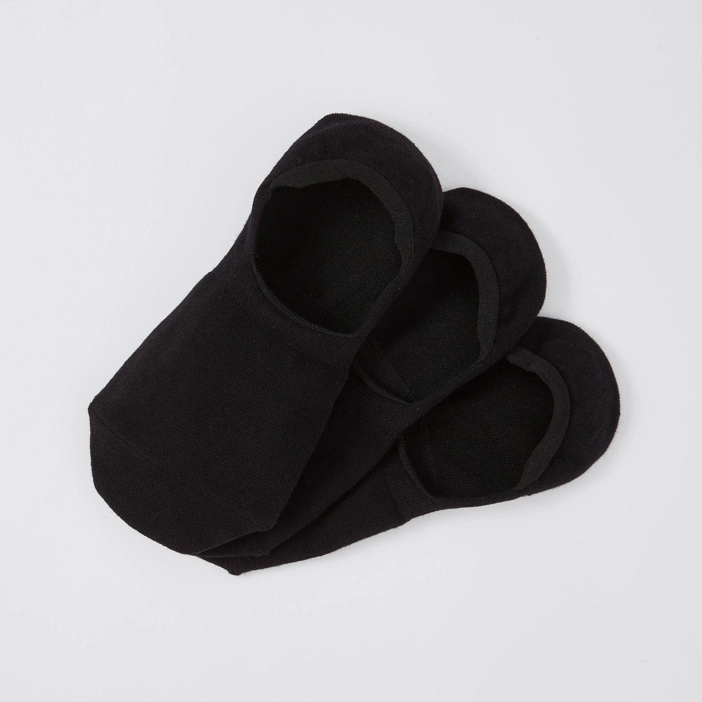 3 Pack Cotton Rich Sneaker Socks - Black 2 of 2