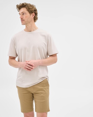 Australian Cotton Blend Slim Chino Shorts