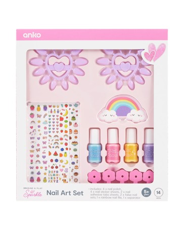 14 Piece Sparkle Nail Art Set