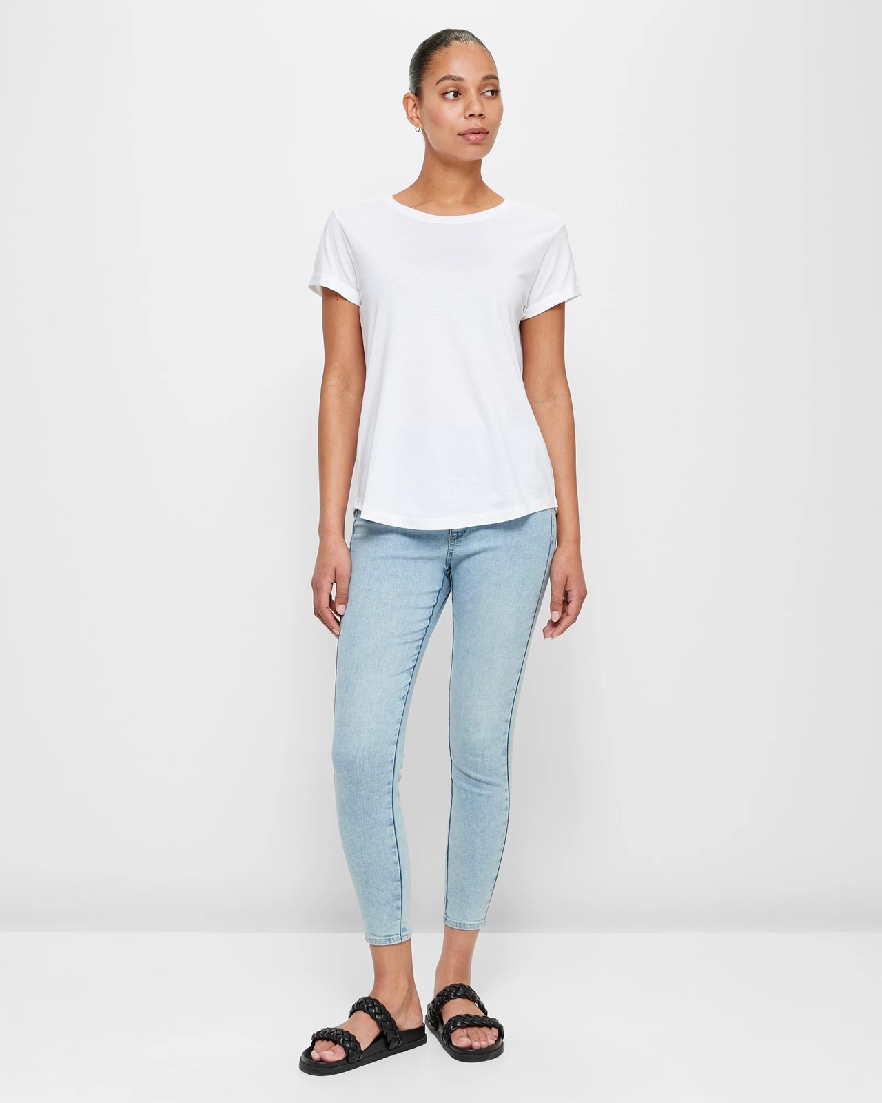 Lydia High Rise Crop Length Denim Jeggings | Target Australia