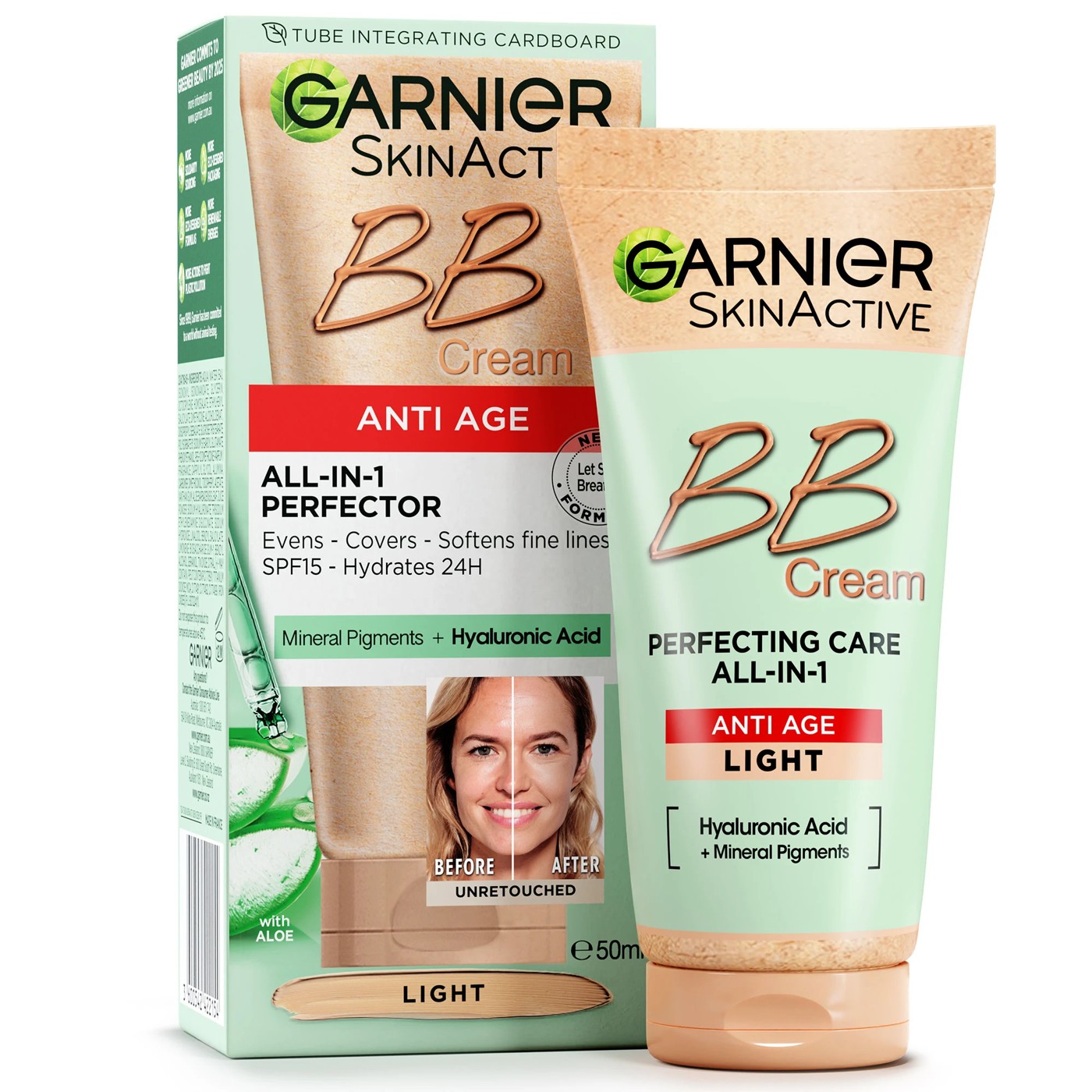 Garnier SkinActive Perfecting Care All-In-One BB Cream Anti Age - Light 2 of 5