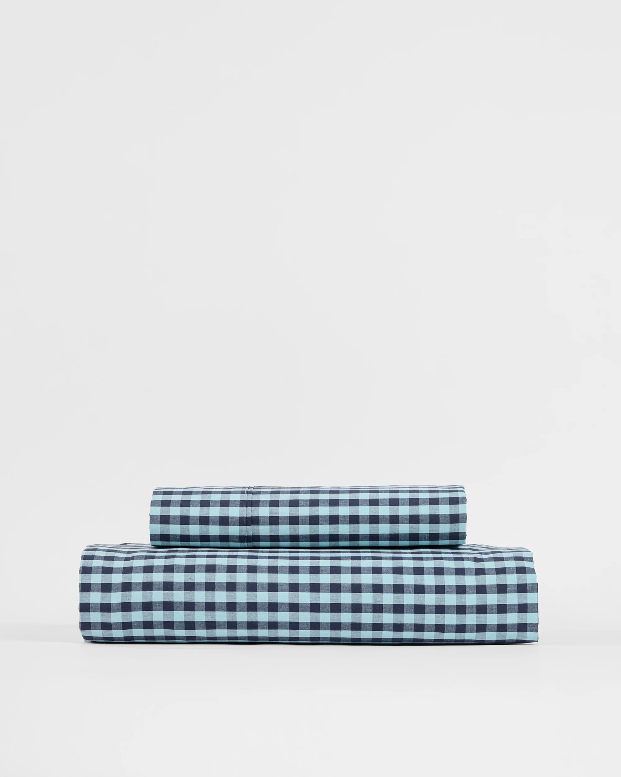 Grayson Gingham Australian Cotton Fitted Sheet Set 4 of 5
