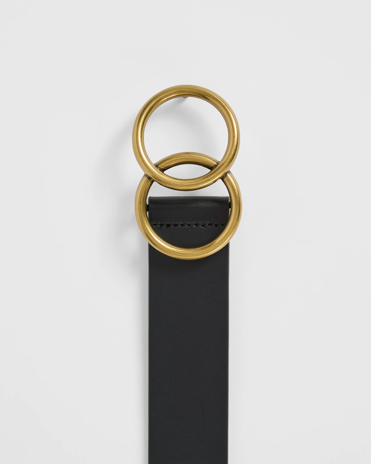 Genuine Leather Double Circle Belt 3 of 3