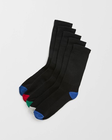 Maxx Australian Cotton Blend 5 Pack Sport Crew Socks