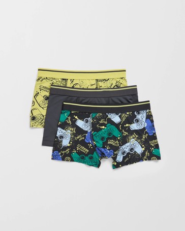 Maxx 3 Pack Older Boys Knit Trunks