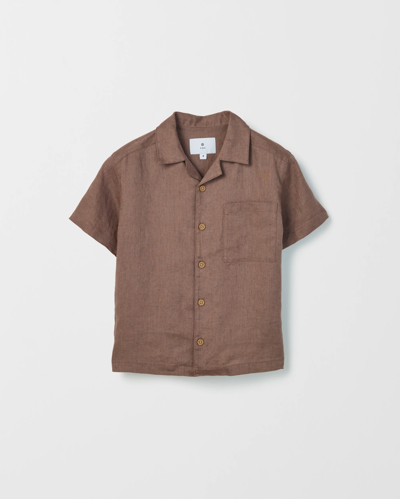 European Linen Shirt - Brown 5 of 6