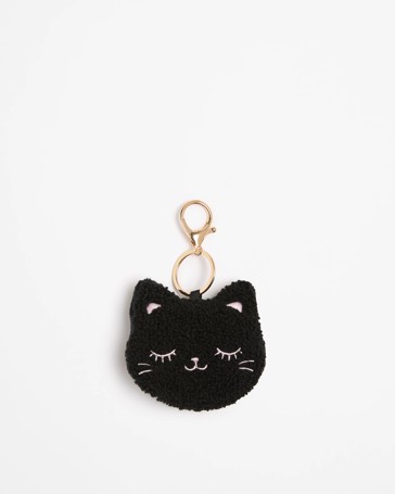 Kids Fluffy Cat Bag Charm