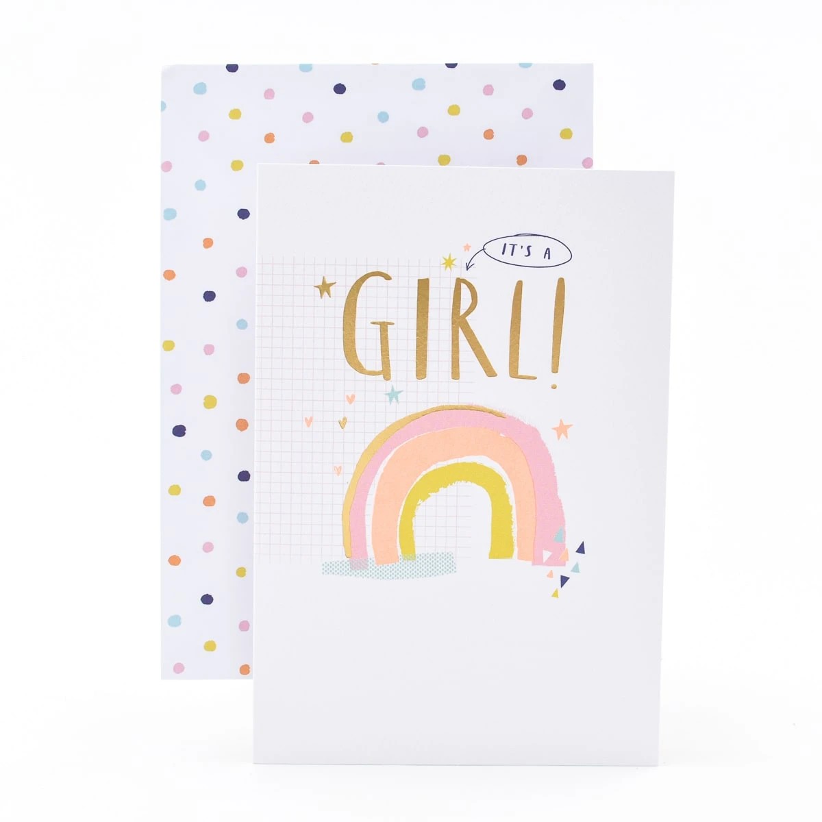 Hallmark New Baby Girl Card - Rainbow 2 of 3