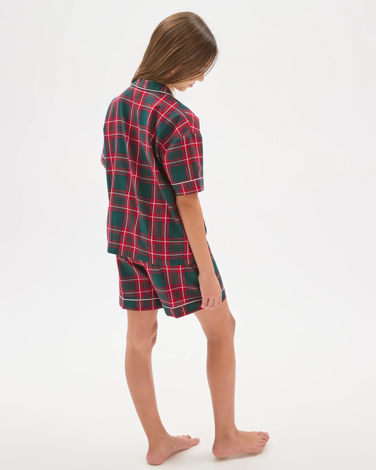 Family Matching Christmas Australian Cotton Older Kids Pyjama Set - Tartan 6 of 6