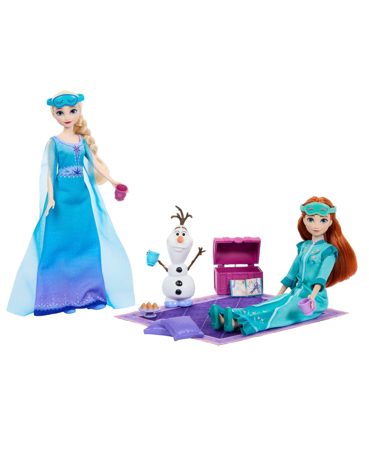 Disney Frozen Slumber Sister Set with Anna & Elsa Fashion Dolls 2 of 6