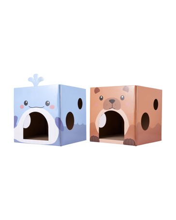 Anko Cat Cardboard House - Assorted