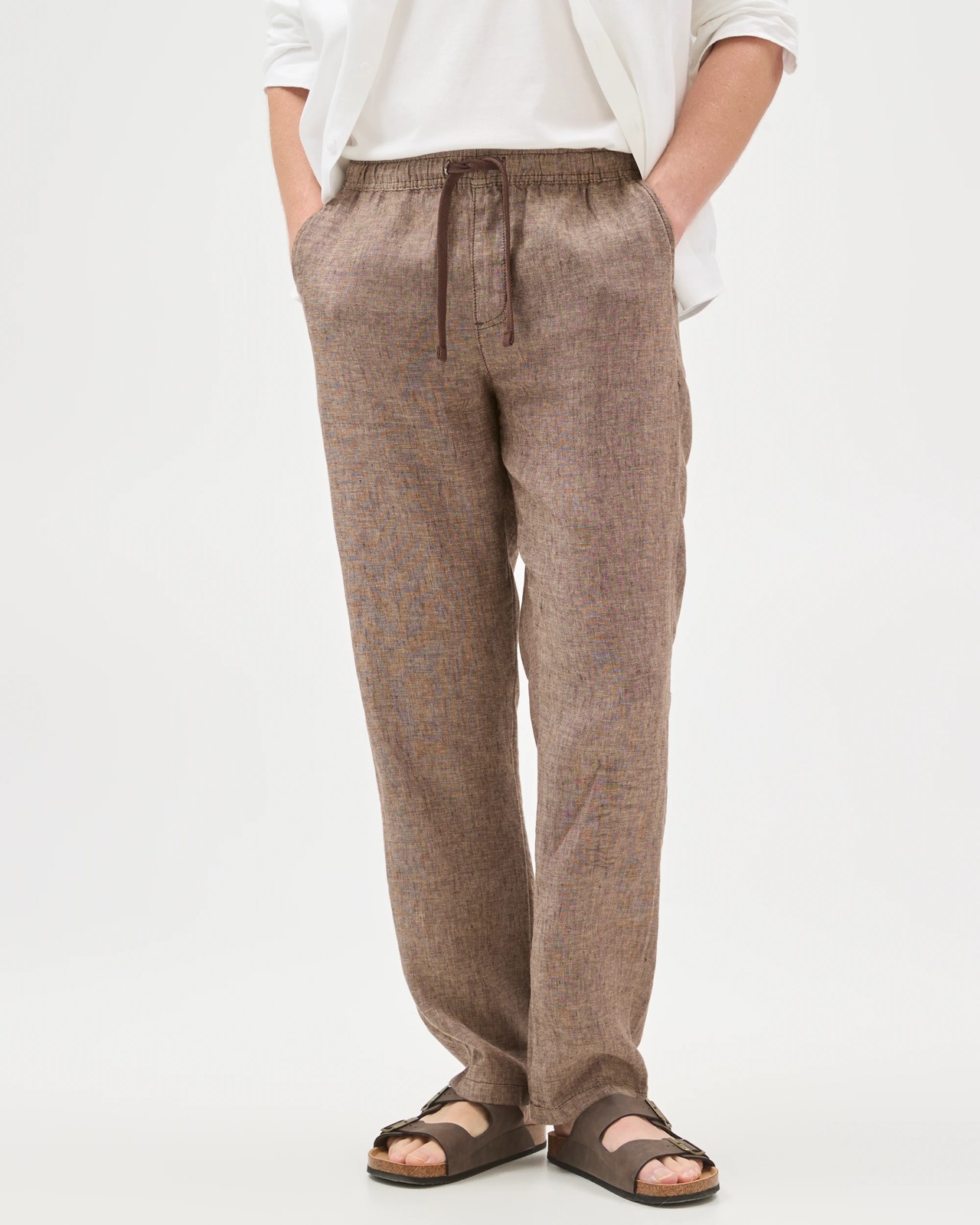 European Linen Full Length Pants 3 of 5