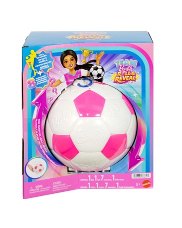 Barbie Team Barbie Roll & Reveal Soccer Player Doll and Accessories