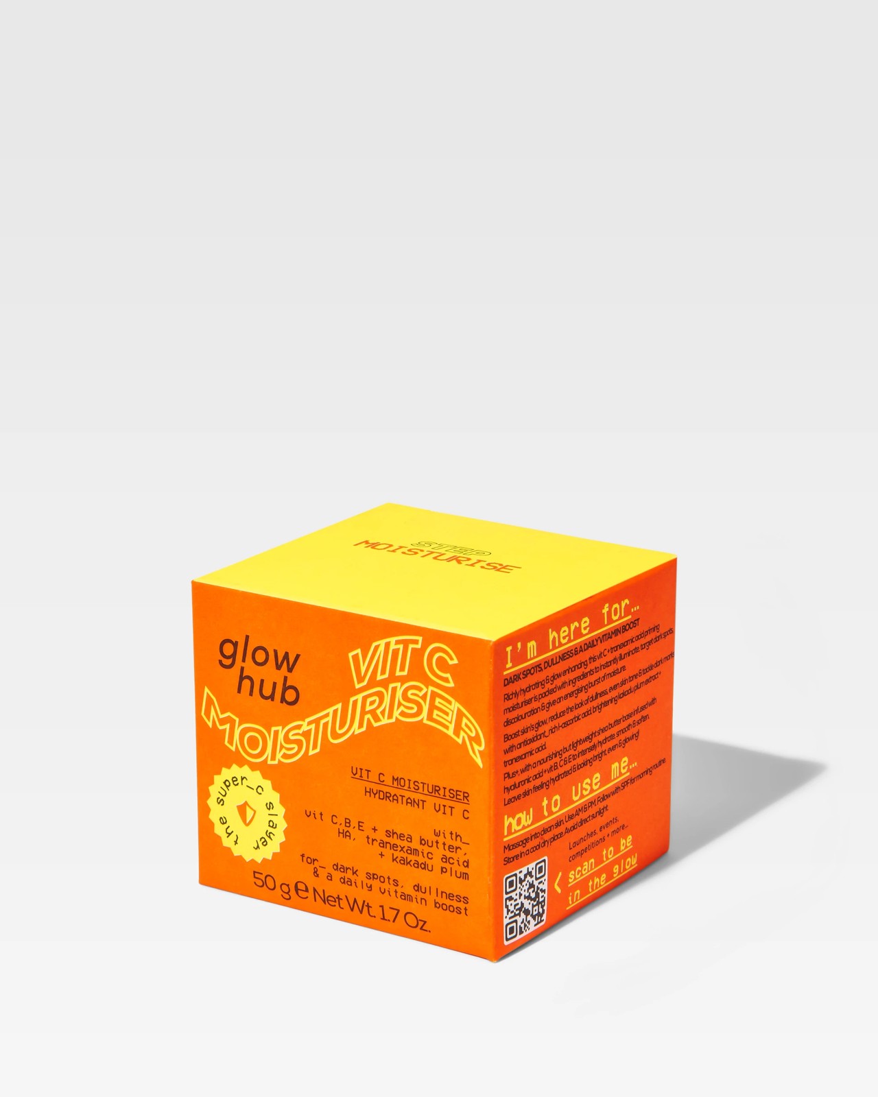 Glow Hub The Super C Slayer Vit C Moisturiser 50g - Vitamins B, C, E, Shea Butter, Hyaluronic Acid and Tranexamic Acid 5 of 6