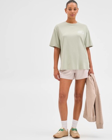 Active Australian Cotton Blend Oversized Graphic T-Shirt