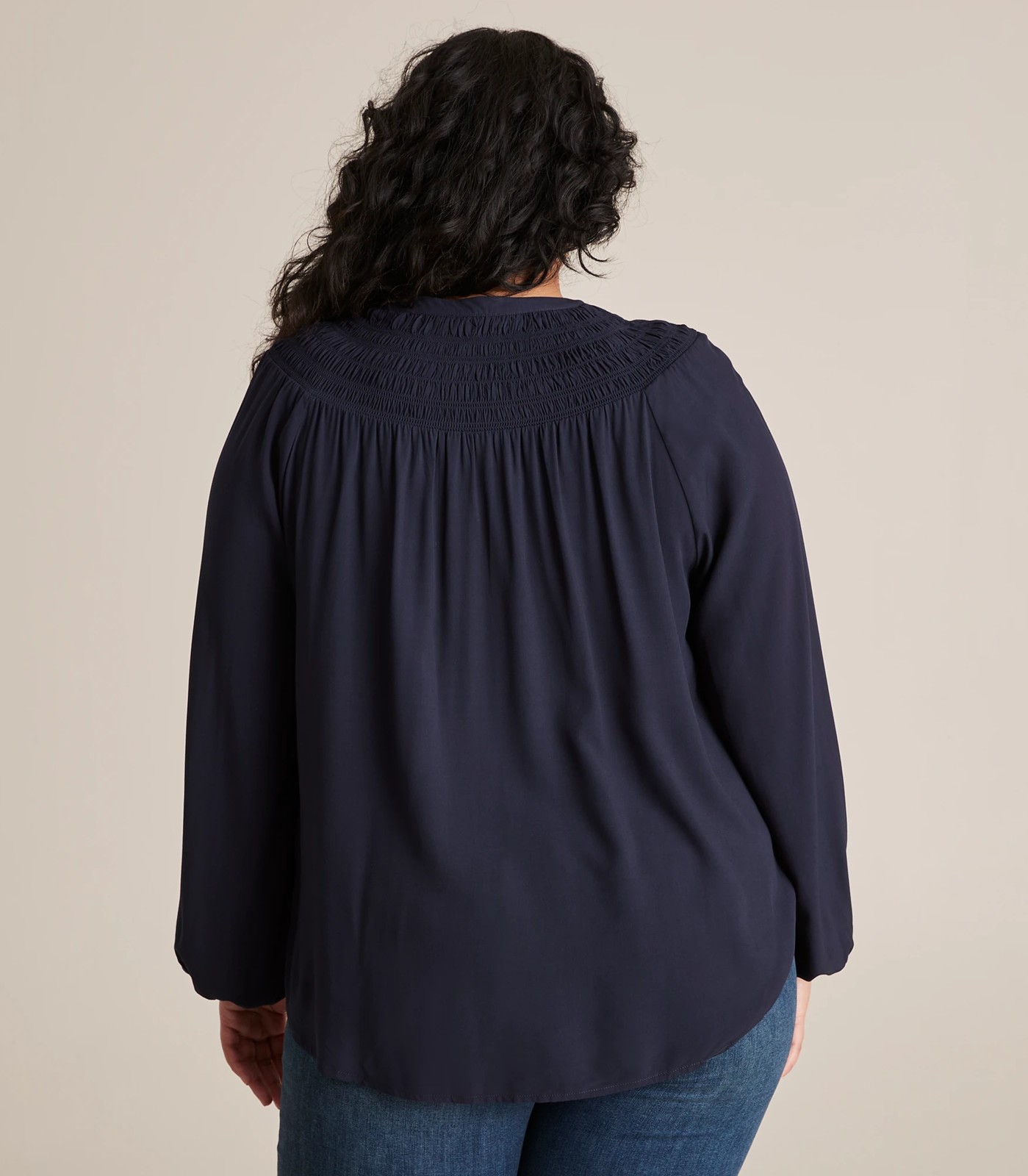 Curve Shirring Detail Blouse 3 of 6