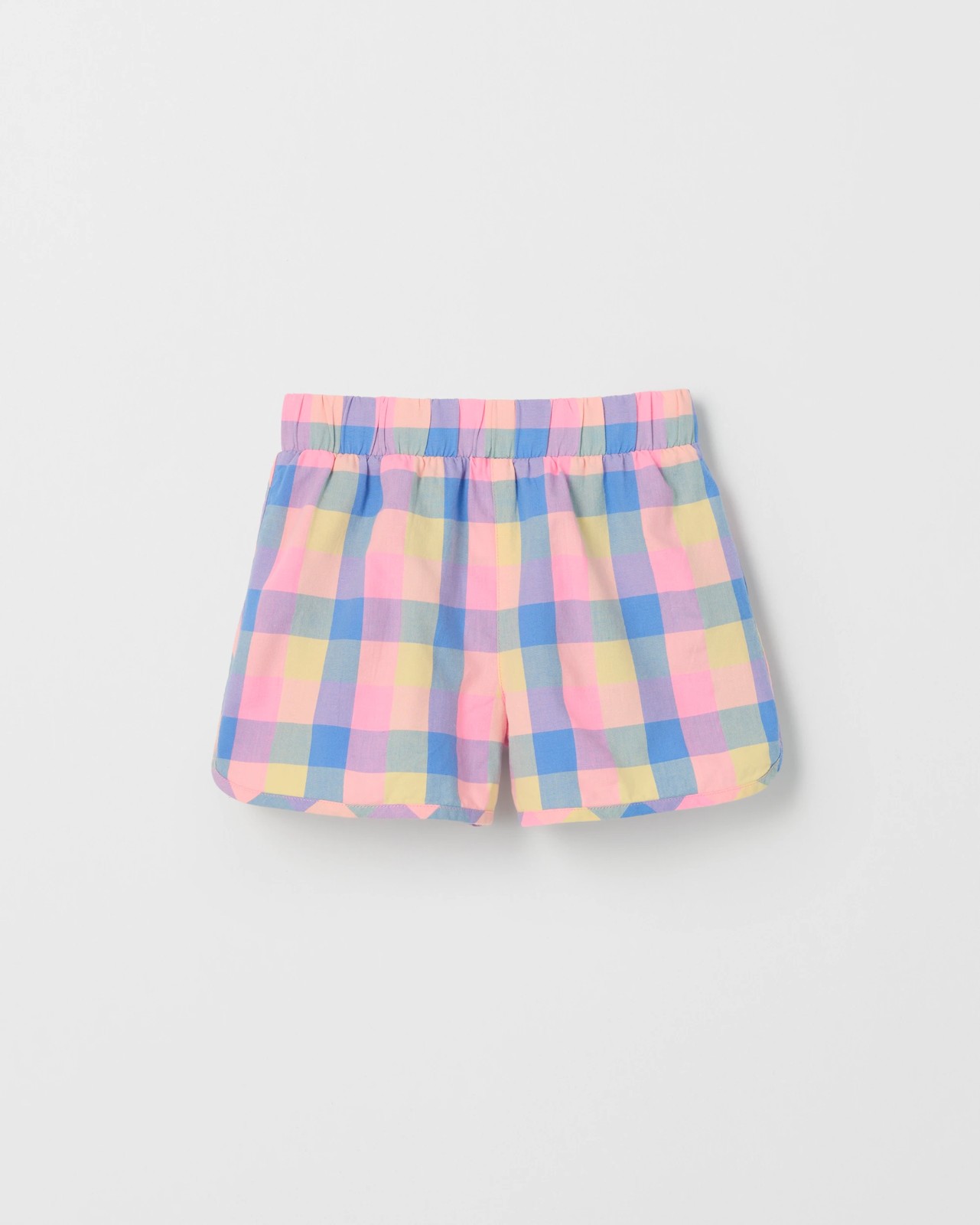 Cotton Blend Dolphin Hem Woven Shorts 2 of 5
