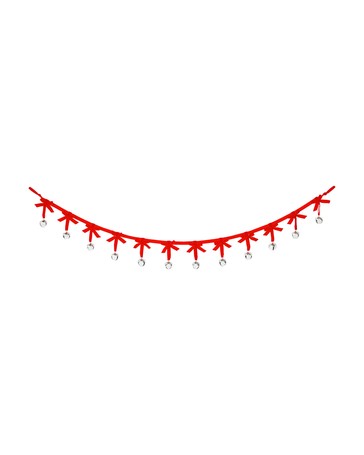 Anko 1.8m Bow and Bell Garland