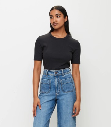 Australian Cotton Rib Layer T-Shirt