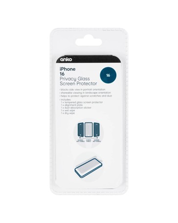 iPhone 16 Privacy Screen Protector - Anko