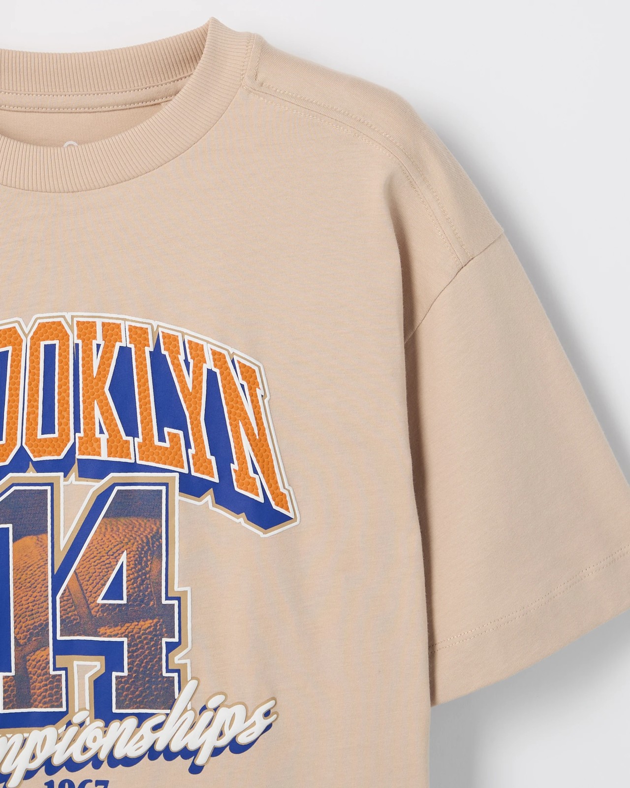 Australian Cotton Graphic Print T-Shirt - Brooklyn Neutral 6 of 6