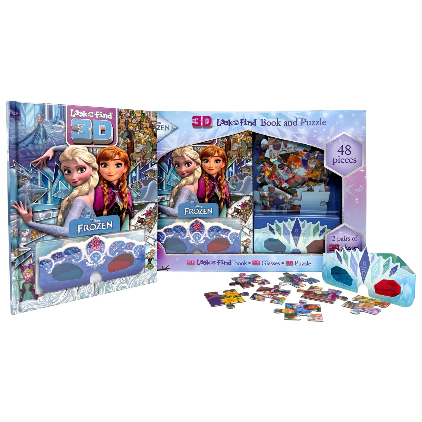 Disney Frozen: 3D Look and Find Book and Puzzle Set 4 of 5