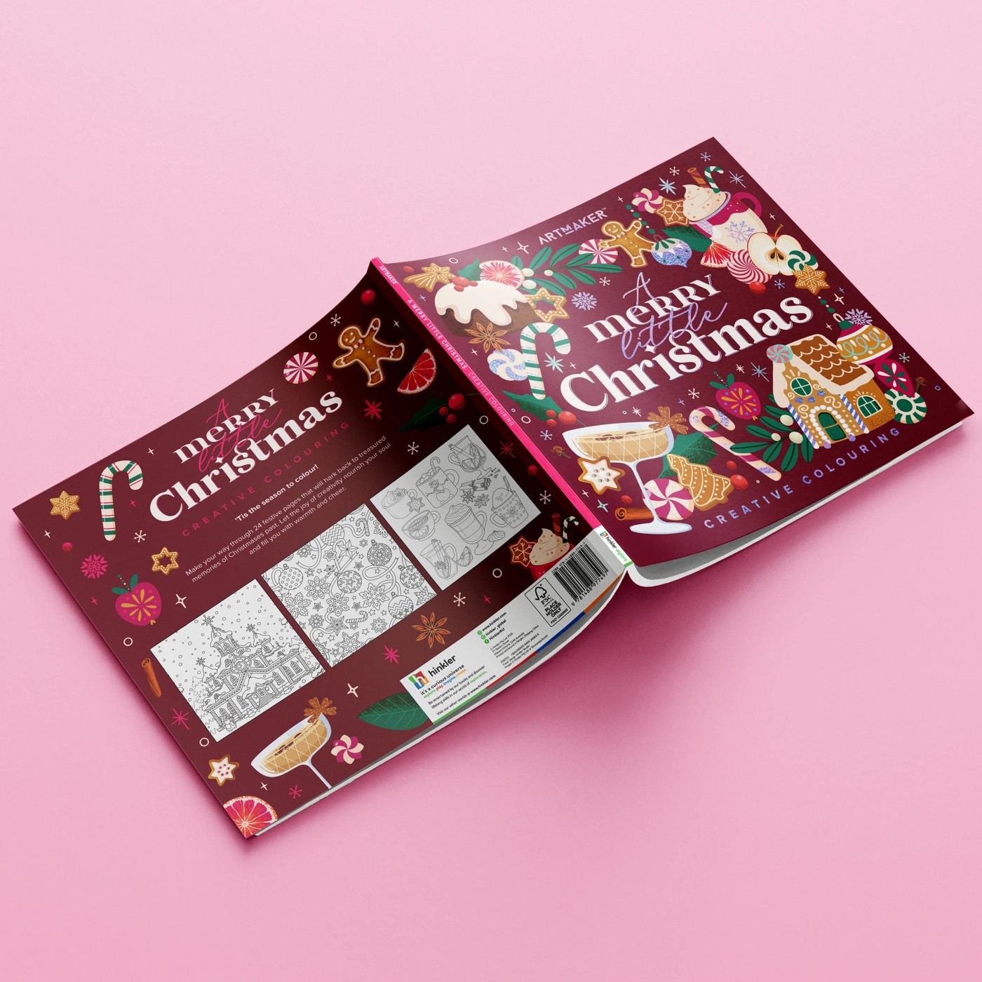 Art Maker A Merry Little Christmas Creative Colouring Book 4 of 5