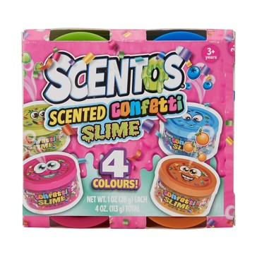 Scentos Scented Confetti Slime - 4 Pack