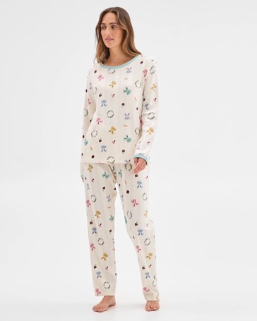 Family Matching Australian Cotton Easter Womens Pyjama Set - Waffle Bunny