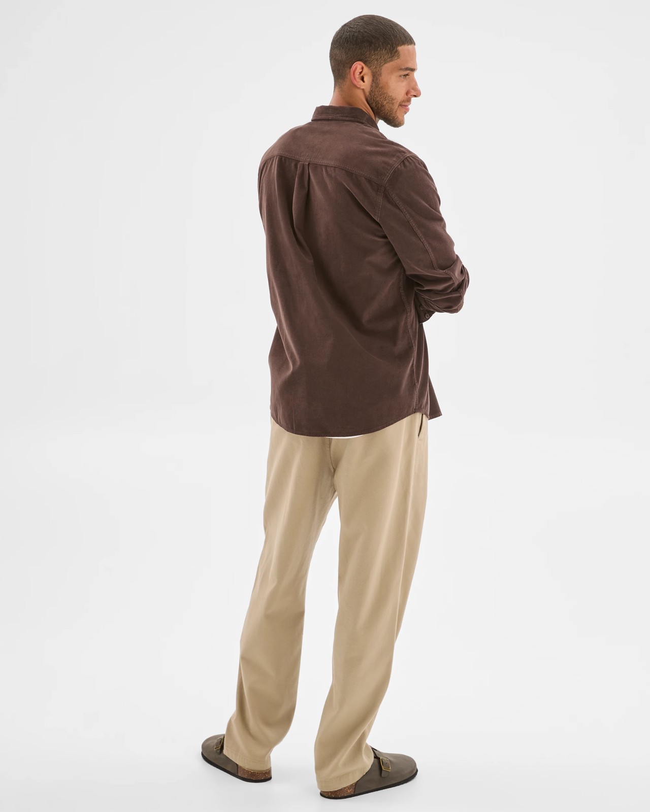Australian Cotton Corduroy Shirt - Chocolate 6 of 6