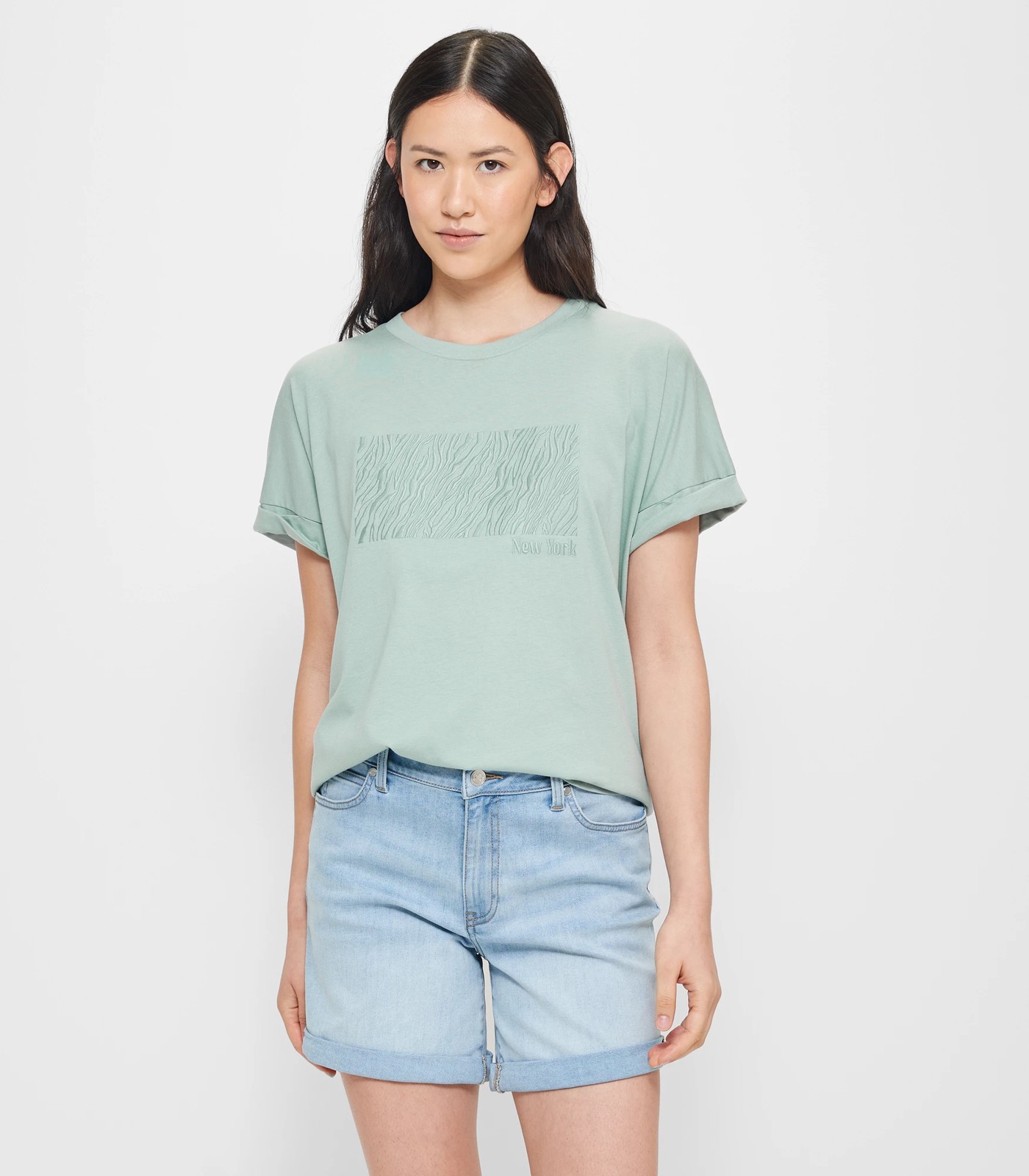 Oversized Boxy T-Shirt - Jadeite Green New York | Target Australia