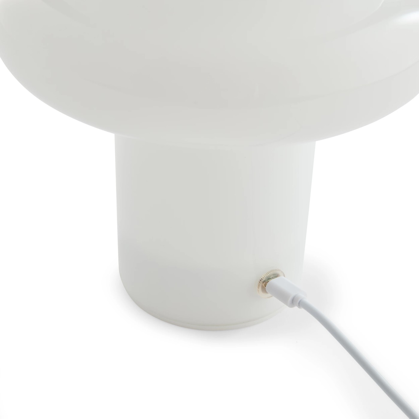 Anko Oslo Glass Portable Rechargeable Lamp - White 6 of 6