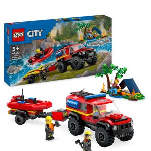 LEGO® City 4x4 Fire Engine with Rescue Boat 60412 product image