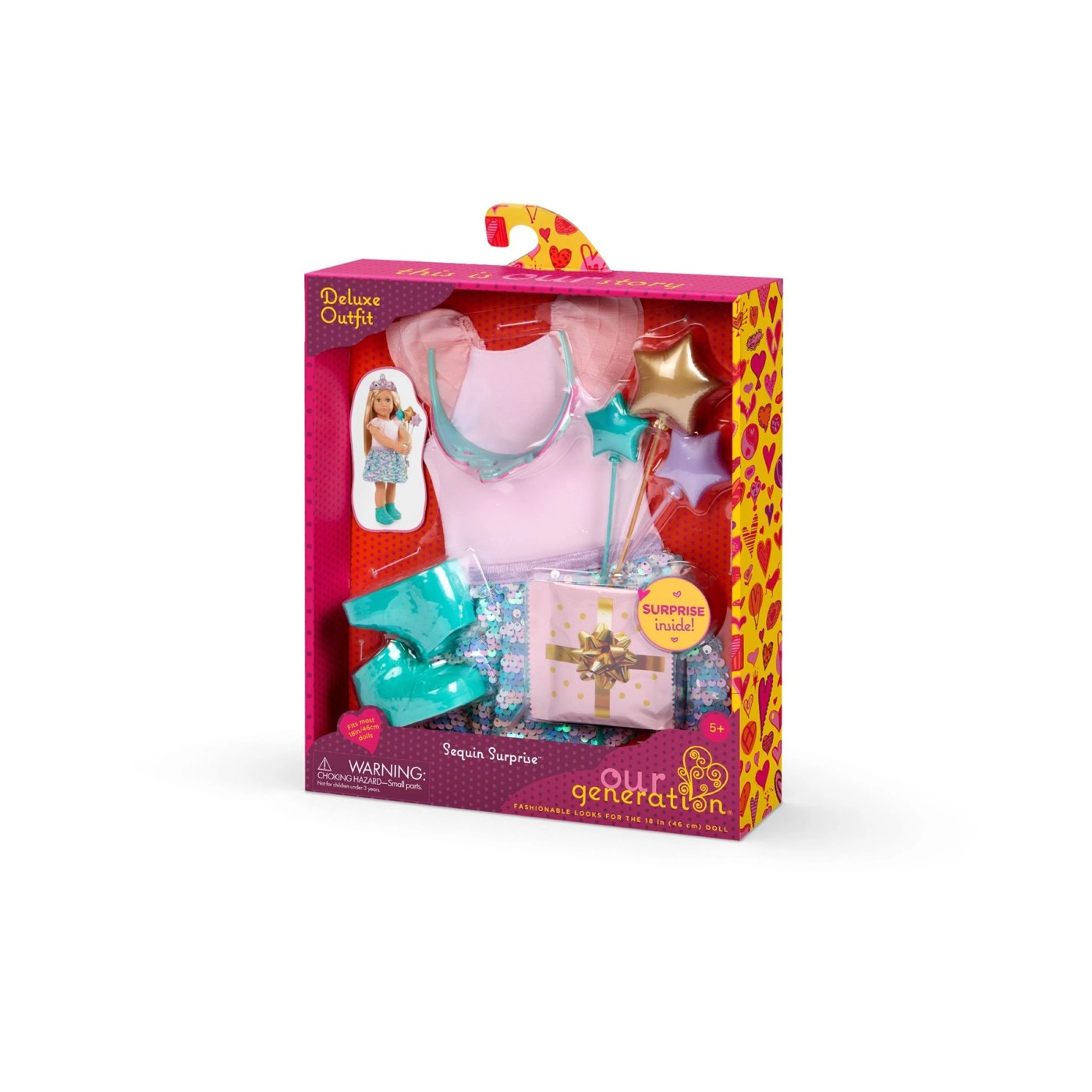 Our Generation Sequin Surprise 18-inch Doll 2 of 5