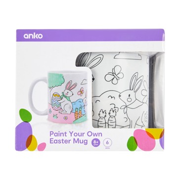 6 Piece Paint Your Own Easter Mug - Anko