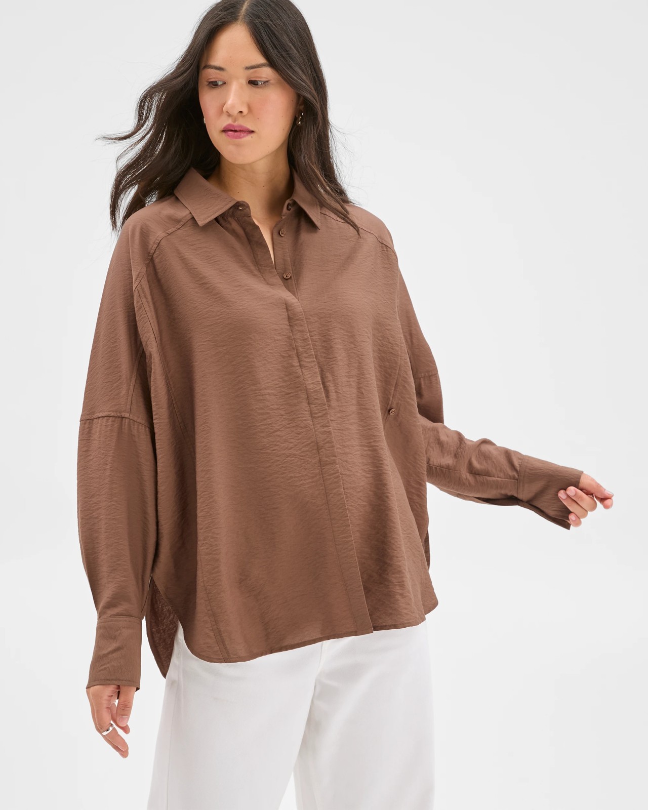Relaxed 2-Way Shirt - Fall leaf 5 of 6