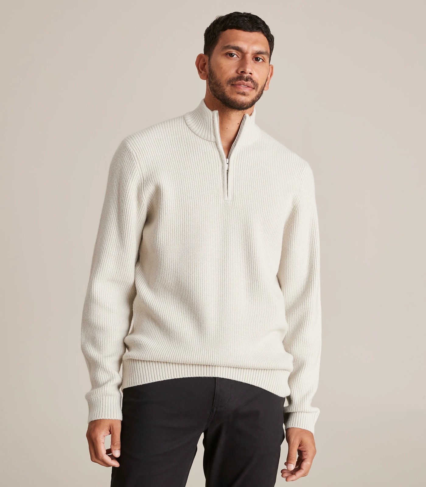 Soft Knit Half Zip Sweater