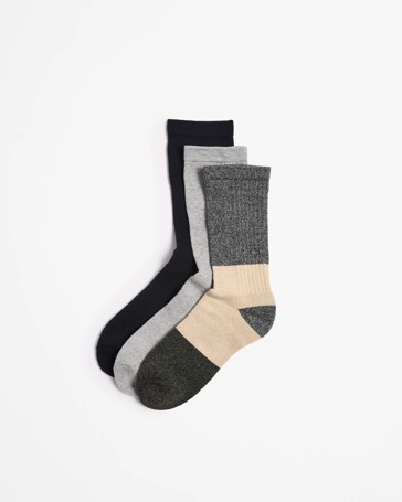 Australian Cotton Blend 3 Pack Comfort Crew Socks - Maxx