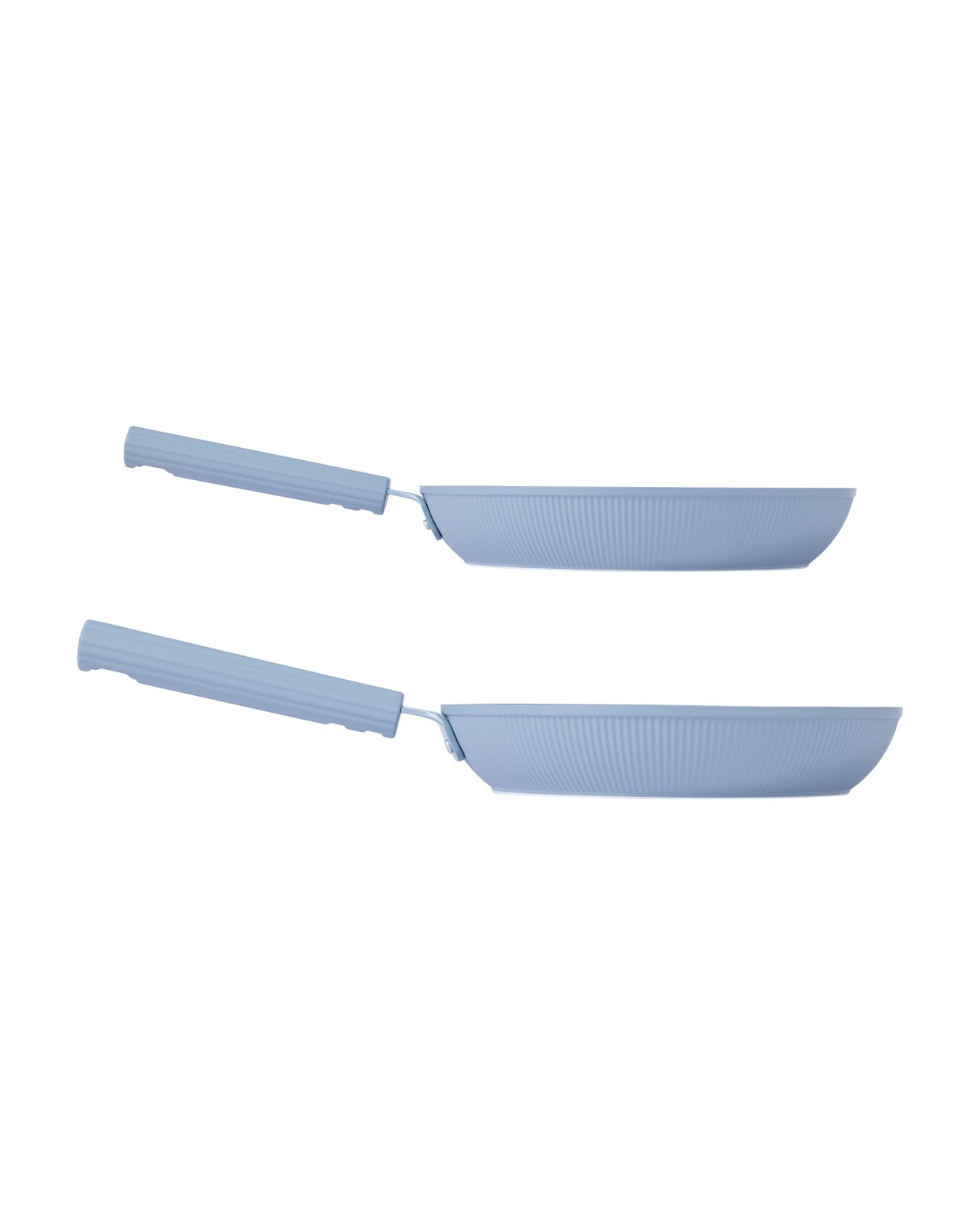 Anko 2 Pack Ceramic Coated Non Stick Fry Pans - Blue 3 of 5
