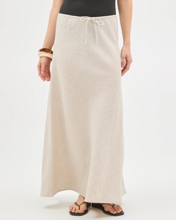 Lily Loves European Linen Maxi Skirt