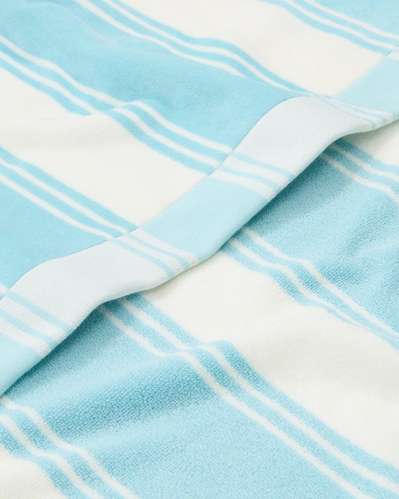 Byron Stripe Australian Cotton Adult Beach Towel - Sea Angel 2 of 2